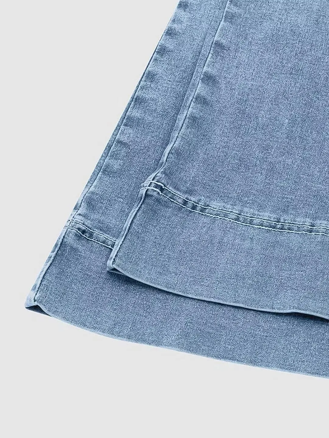 Flamingals Low Rise Straight Leg Wide Leg Baggy Jeans Women Stretch Boyfriend Butterfly Flare Denim Pants