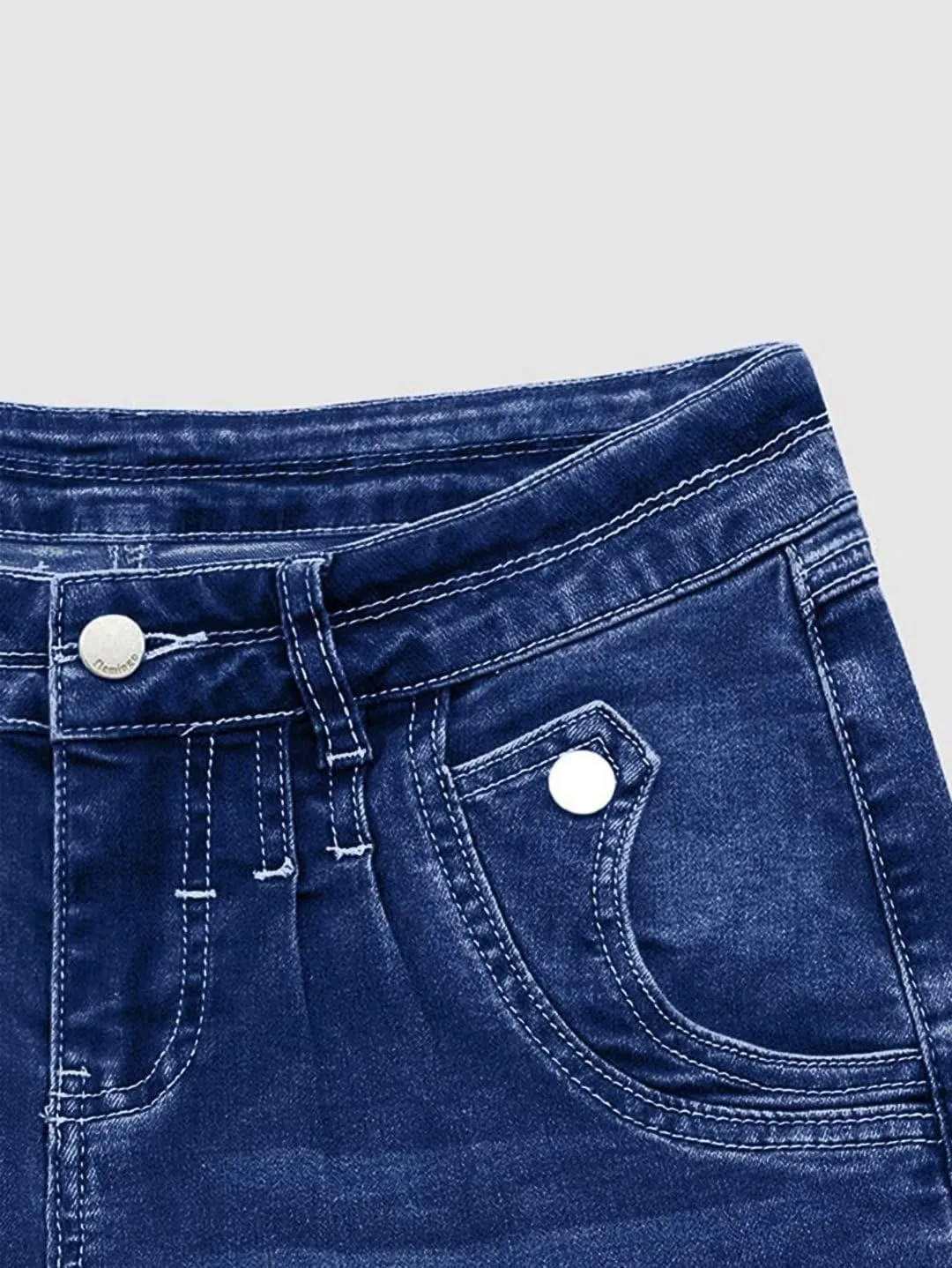 Flamingals Low Rise Straight Leg Wide Leg Baggy Jeans Women Stretch Boyfriend Butterfly Flare Denim Pants