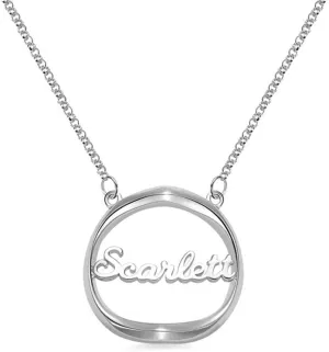 Getname Necklace Personalized Shadow Heart Name Necklace Sterling Silver 925 Pendants for Her Women