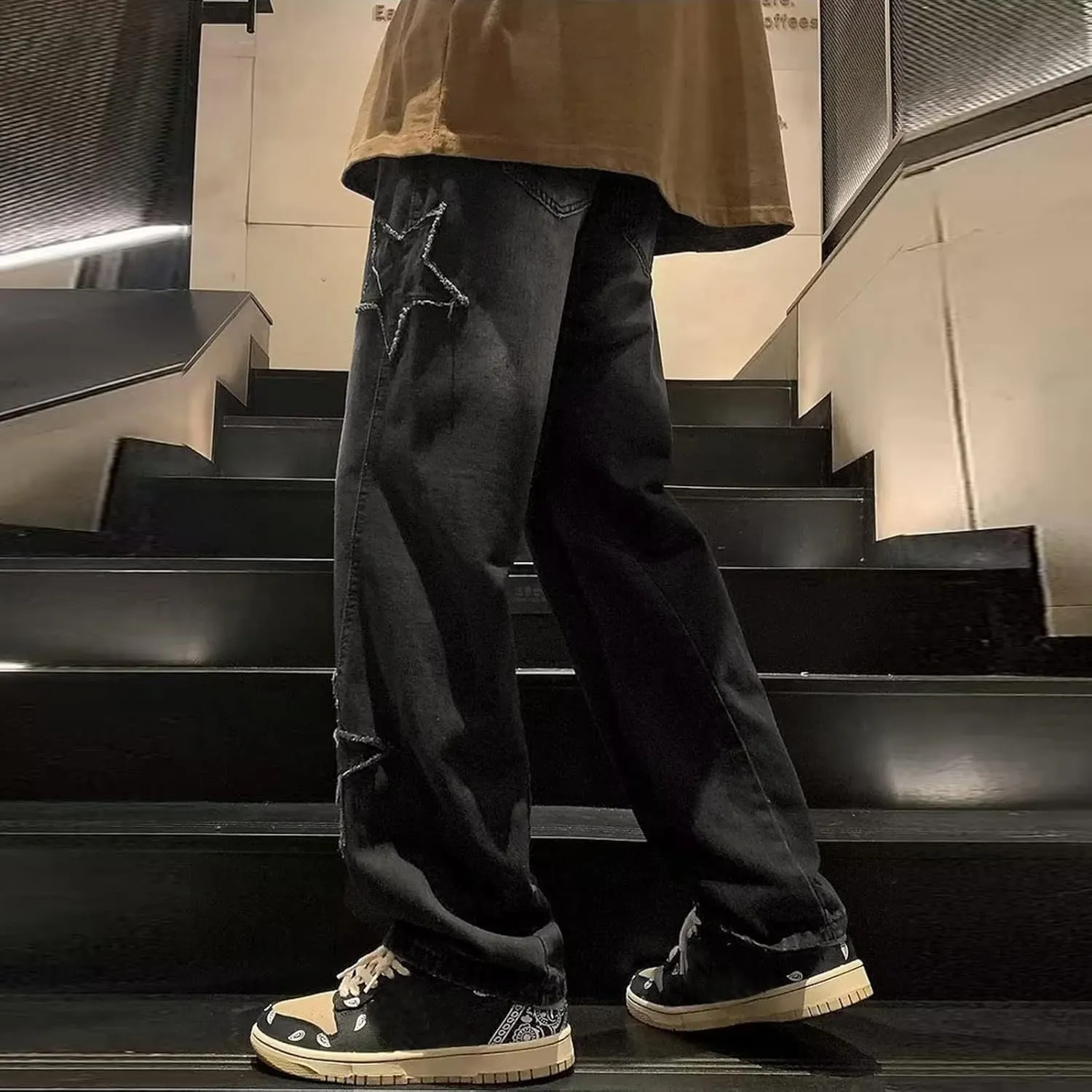 GIERIDUC Men's Linen Pants Casual Long Pants Khaki Uniform Pants for Boys Work Pants for Men Slim Fit Mens Long Workout Pants