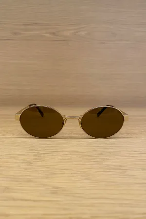 GOLD METAL SUNGLASSES SL 692