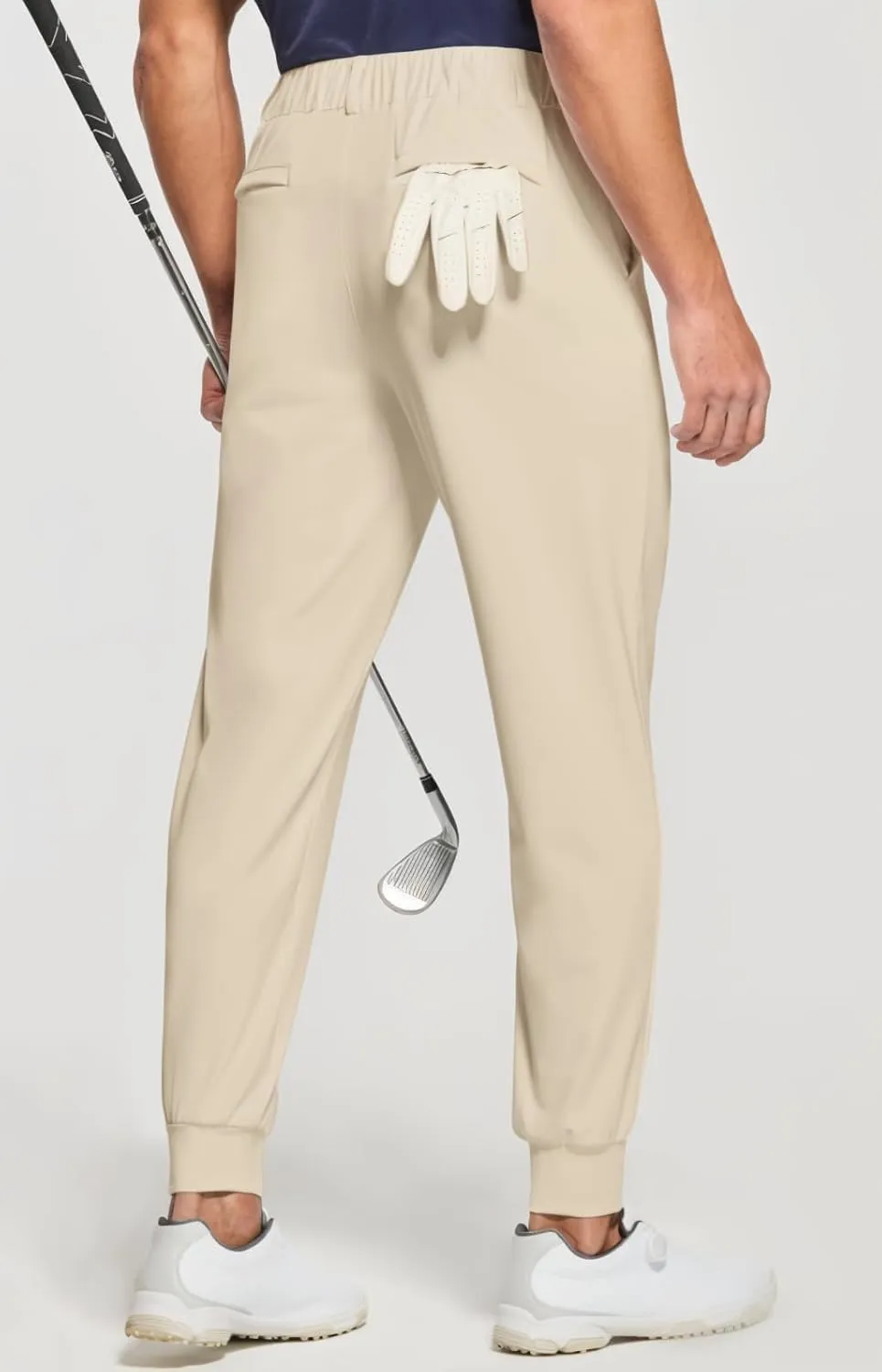 Golf Joggers for Men Lightweight Stretch Slim Fit Dress Pants Business Casual Work Pants with Pockets
