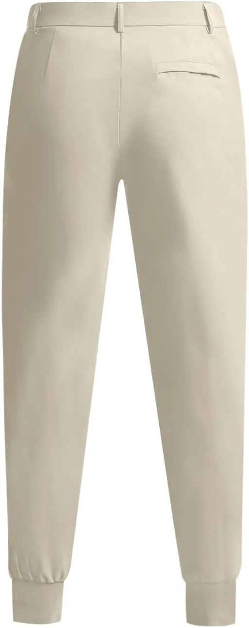 Golf Joggers for Men Lightweight Stretch Slim Fit Dress Pants Business Casual Work Pants with Pockets