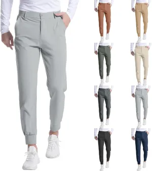 Golf Joggers for Men Lightweight Stretch Slim Fit Dress Pants Business Casual Work Pants with Pockets