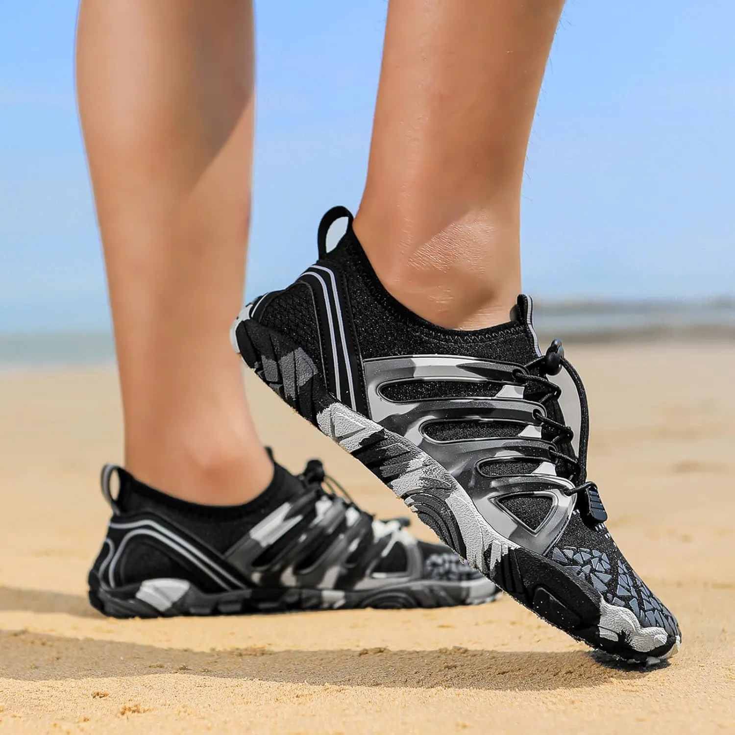 Grounded Footwear for Women Men with Neuropathy Grounding Shoes Hiking Footwear Barefoot Womens Shoes Non-Slip Outdoor Unisex Water Pro Beach Shoe Wide Toe Box Sneakers, Diabetic Shoe, Quick-Dry