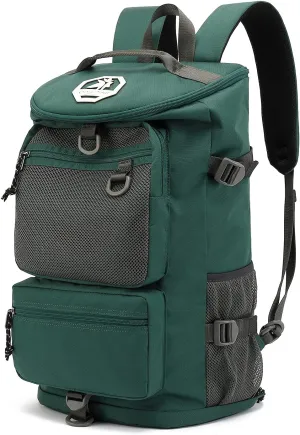 Gym Duffle Bag Backpack 4-Way Waterproof with Shoes Compartment for travel Sport Hiking laptop (Green) XL