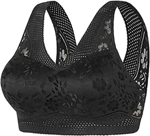 Hatmeo Women's Orthopedic Anti-Sagging Bra Hatmeo Bra for Senior Women Posture Correcting Bra Breathable Push up Bras
