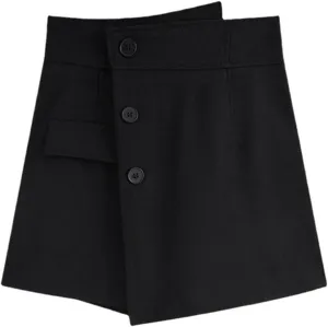 High-Waisted Pleated Skirt for Women, Autumn Winter Flattering Fit