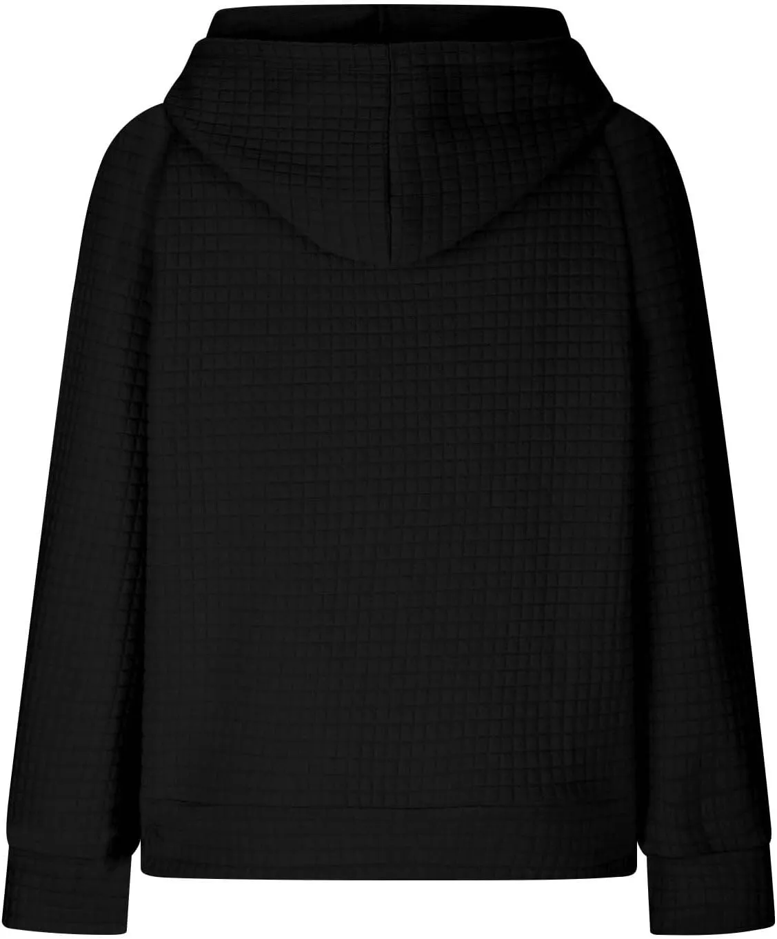 Hoodies for Women Long Sleeve Waffle Knit Sweatshirt Oversized Drawstring Hoodie Loose Hoodie Sweatshirt with Pocket