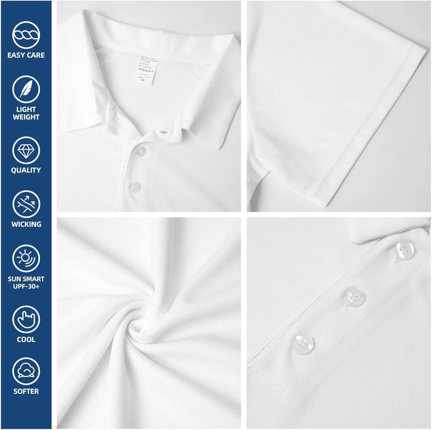 Hot Dogs and Lemonade Print Men's Polo Shirts Short Sleeve Moisture Wicking Shirts Fashion Golf Shirts