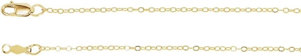 JewelryWeb 14k Yellow Gold Layered Titan Gold Cable Necklace 18 In Pendant-Necklace for Women