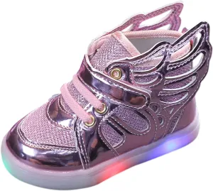 Kids Toddler Luminous Light Shoes Fashion Cool High Top Flashing Sport Sneakers for 12 18 Month Girl Sandals