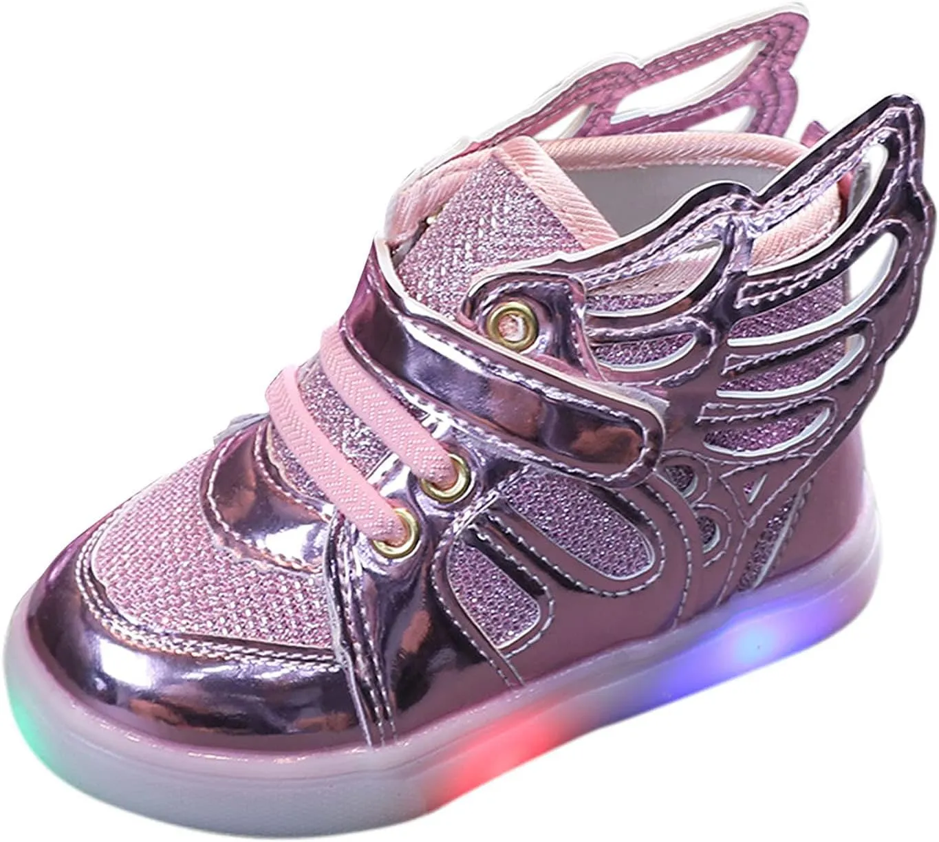Kids Toddler Luminous Light Shoes Fashion Cool High Top Flashing Sport Sneakers for 12 18 Month Girl Sandals