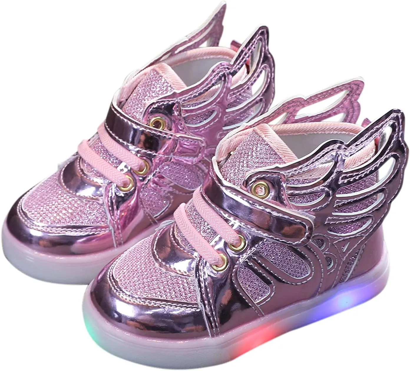 Kids Toddler Luminous Light Shoes Fashion Cool High Top Flashing Sport Sneakers for 12 18 Month Girl Sandals