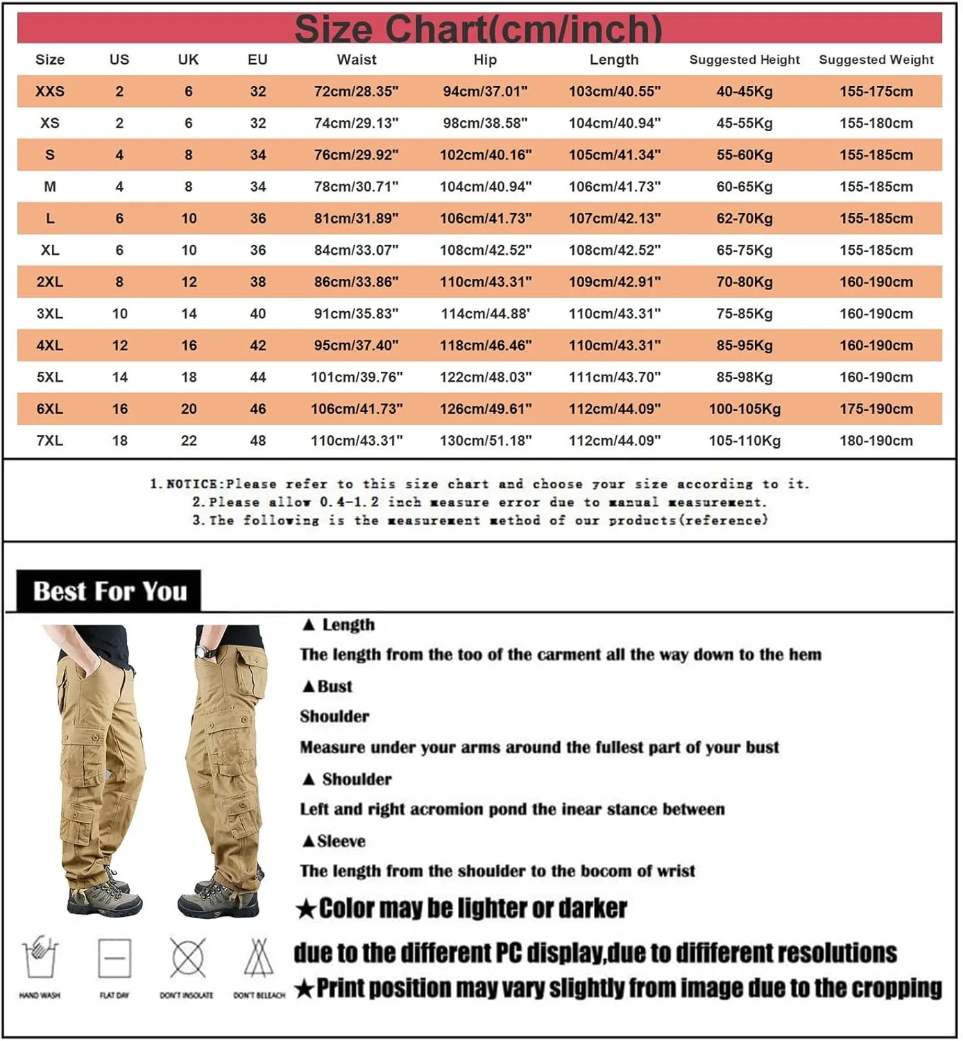Knit Casual Pants for Men Men's Solid Color and Windproof and Rainproof Pants Winter Warm Training Active Track