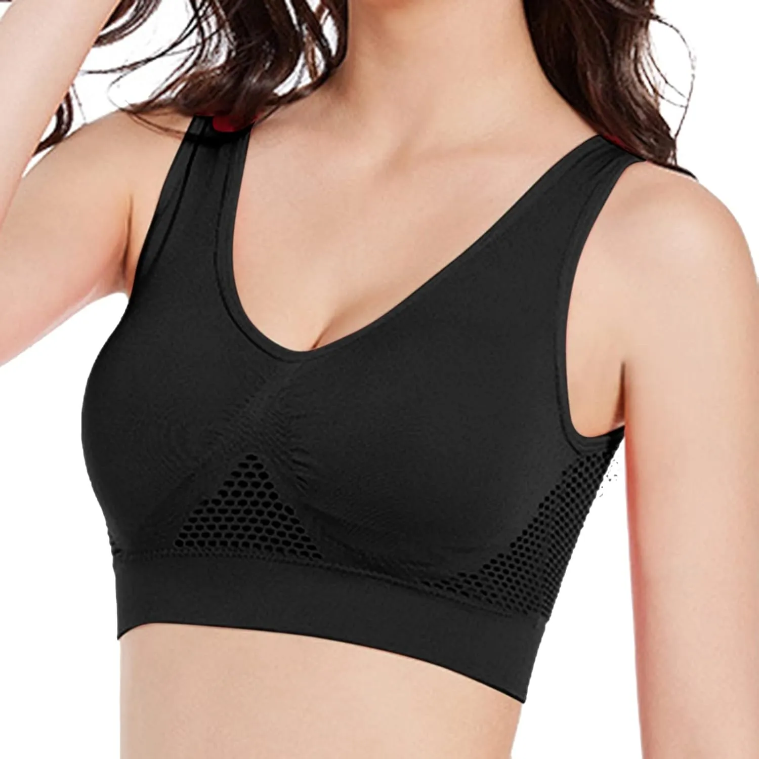 Kulken Bra, Kulken Bras Anti Sagging, Breathable Breasts Bras, Seamless Full Coverage Cool Liftup Air Bra