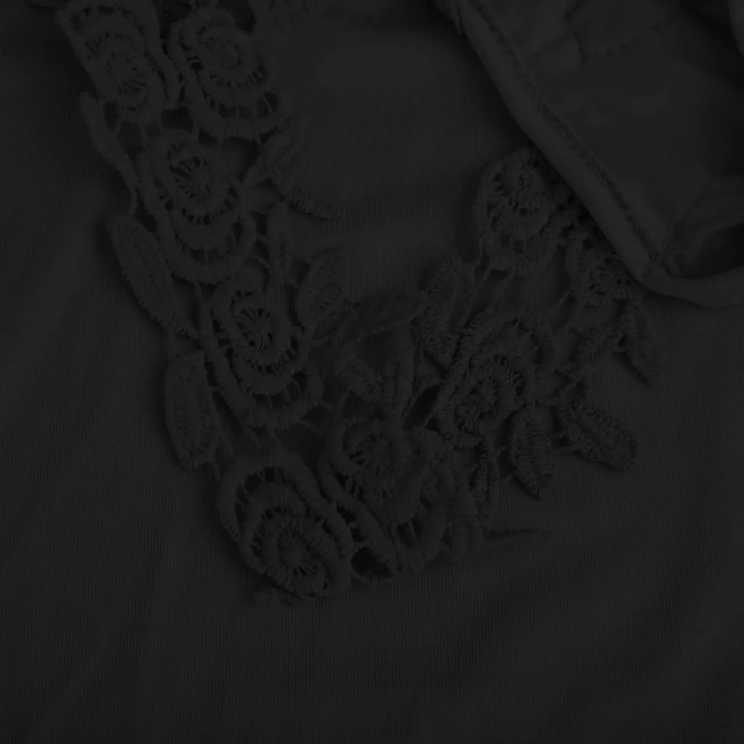 Lace Crochet Cold Shoulder Tops for Women Trendy Summer Short Sleeve Tunic Shirts Casual Loose Strappy Blouses