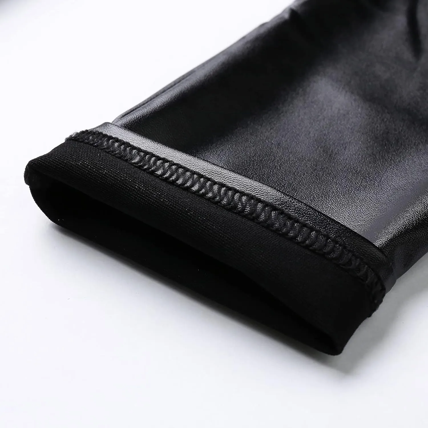 LCMTWX Workout Leggings for Women Faux Leather Stretch Leggings Pleather Pants Fleece Lined Leggings Cold Weather High