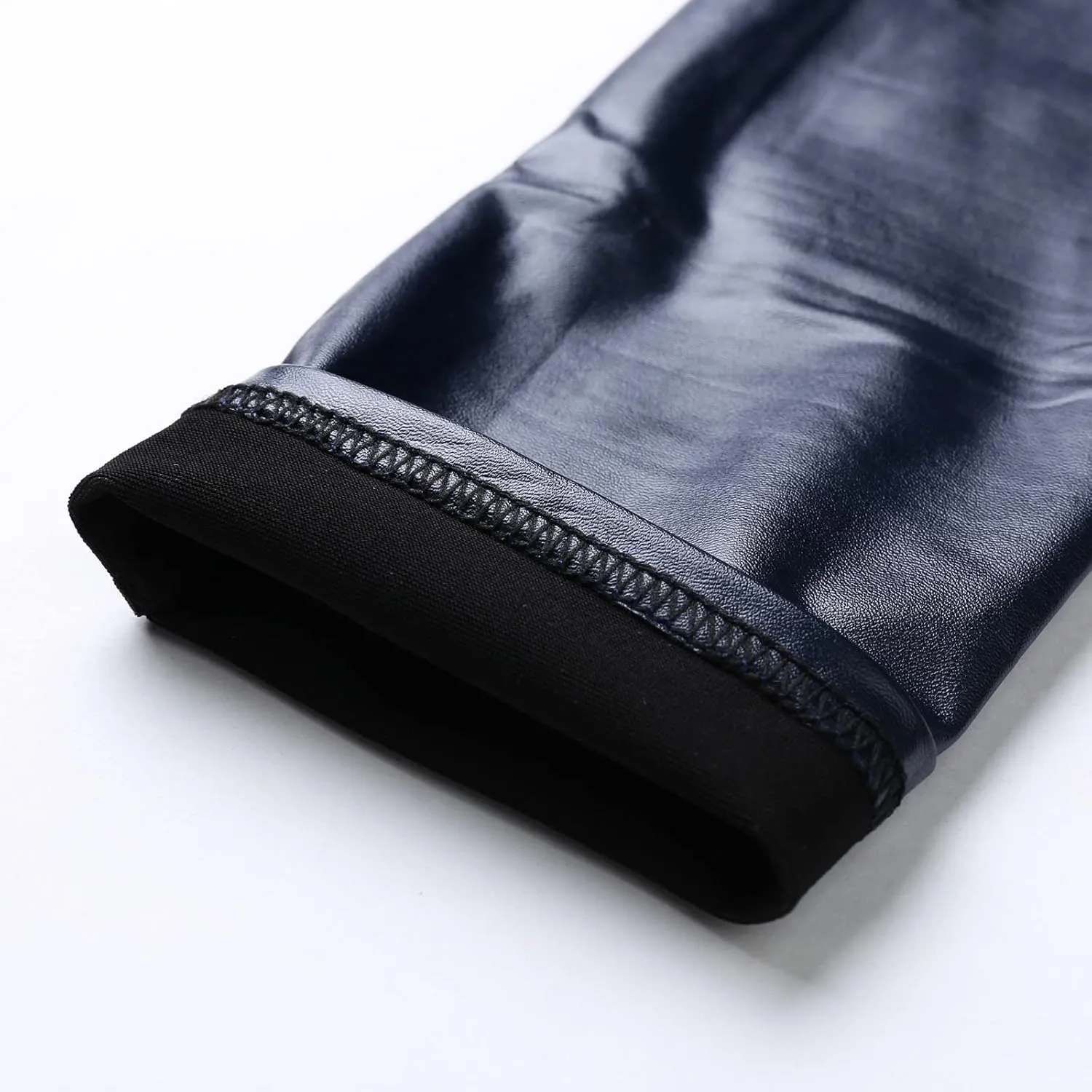 LCMTWX Workout Leggings for Women Faux Leather Stretch Leggings Pleather Pants Fleece Lined Leggings Cold Weather High