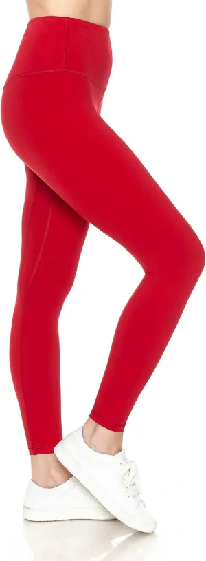 Leggings Depot Women's High Waist Workout Leggings Tummy Control Active Yoga Pants