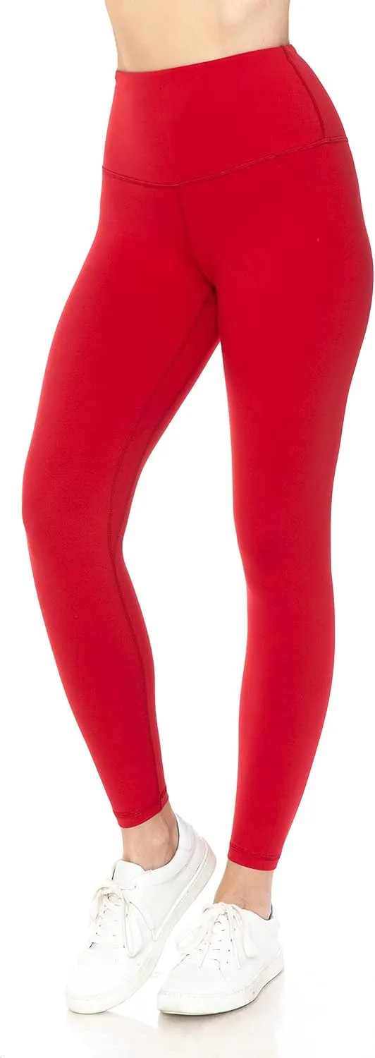 Leggings Depot Women's High Waist Workout Leggings Tummy Control Active Yoga Pants