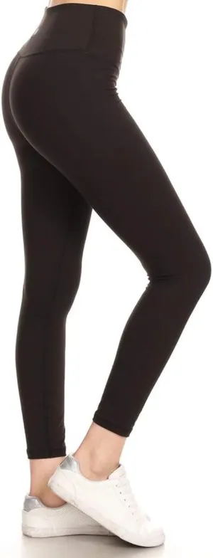 Leggings Depot Women's High Waist Workout Leggings Tummy Control Active Yoga Pants