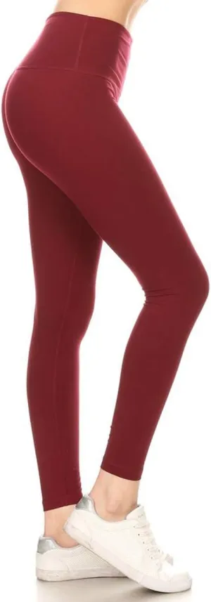 Leggings Depot Women's High Waist Workout Leggings Tummy Control Active Yoga Pants
