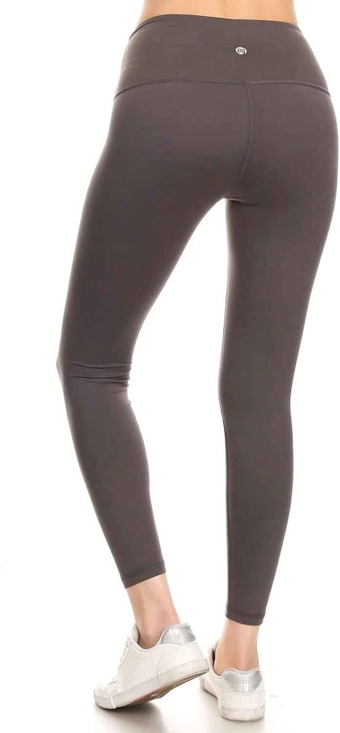 Leggings Depot Women's High Waist Workout Leggings Tummy Control Active Yoga Pants