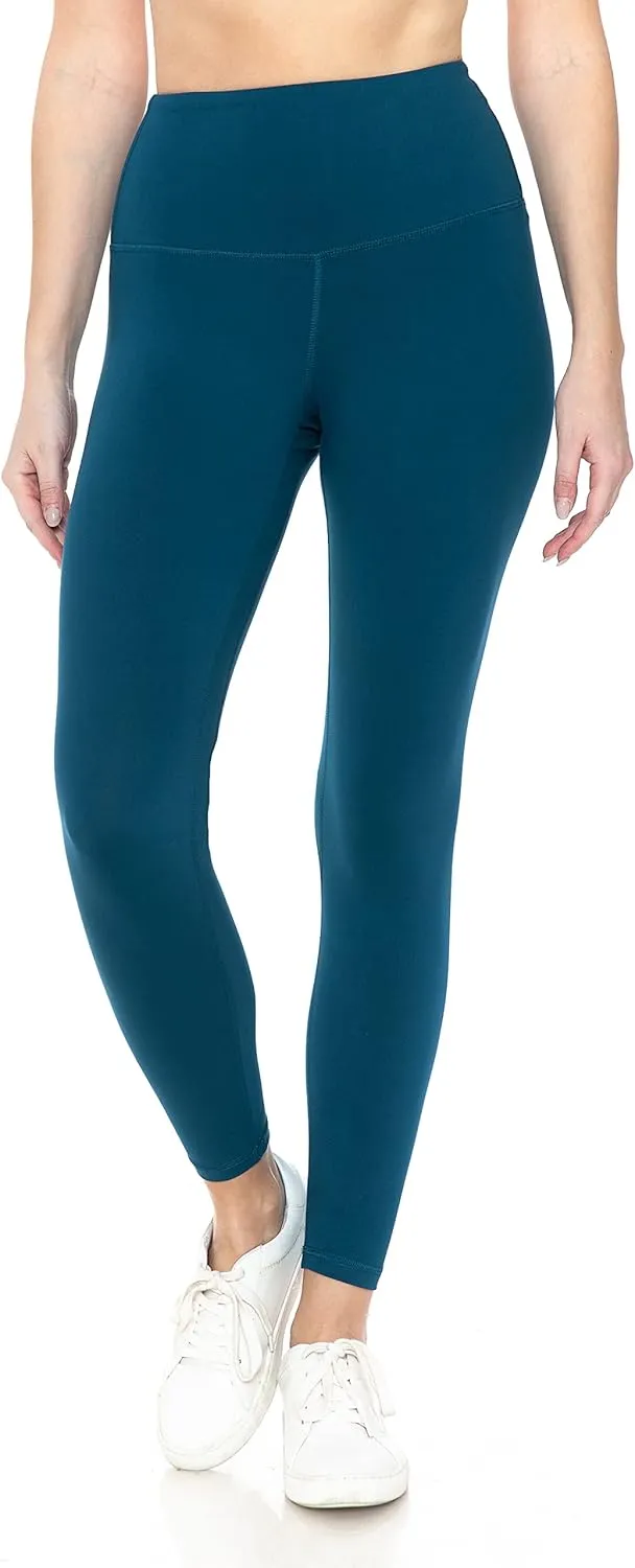 Leggings Depot Women's High Waist Workout Leggings Tummy Control Active Yoga Pants