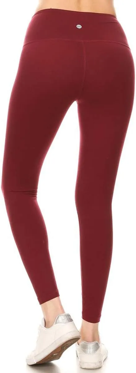 Leggings Depot Women's High Waist Workout Leggings Tummy Control Active Yoga Pants