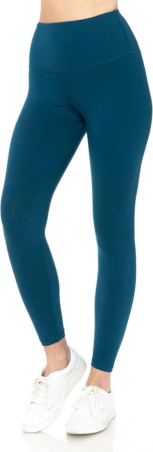 Leggings Depot Women's High Waist Workout Leggings Tummy Control Active Yoga Pants