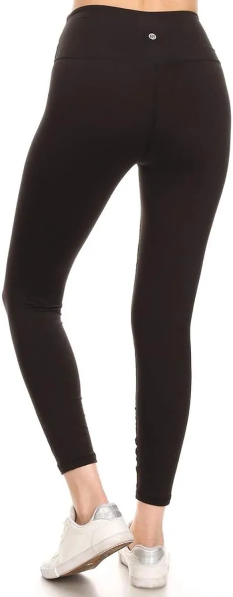 Leggings Depot Women's High Waist Workout Leggings Tummy Control Active Yoga Pants