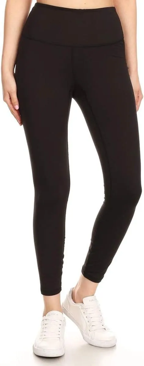 Leggings Depot Women's High Waist Workout Leggings Tummy Control Active Yoga Pants