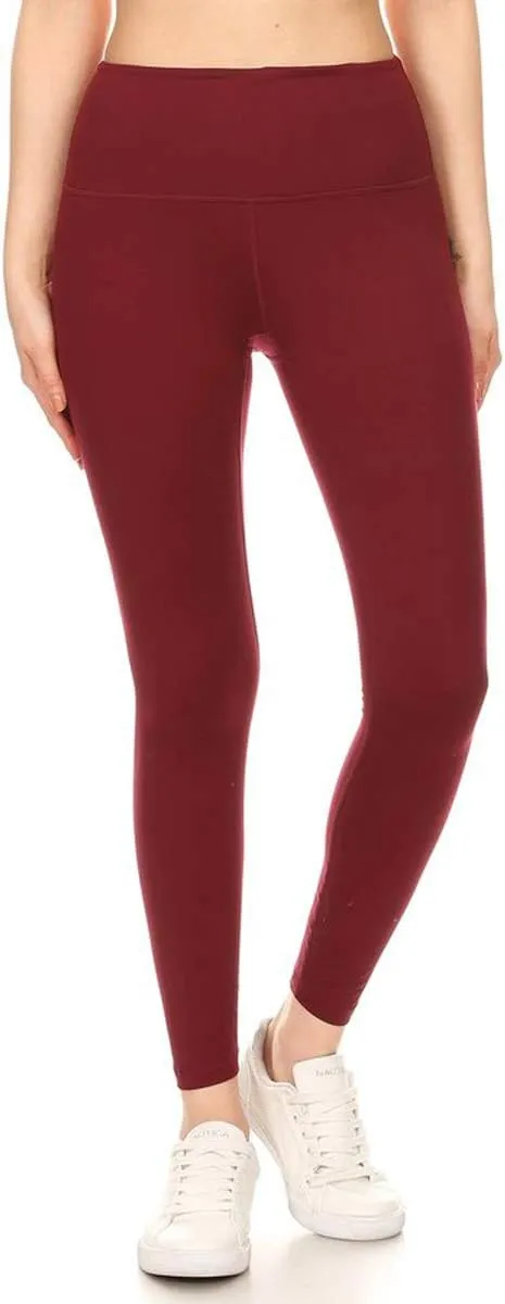 Leggings Depot Women's High Waist Workout Leggings Tummy Control Active Yoga Pants