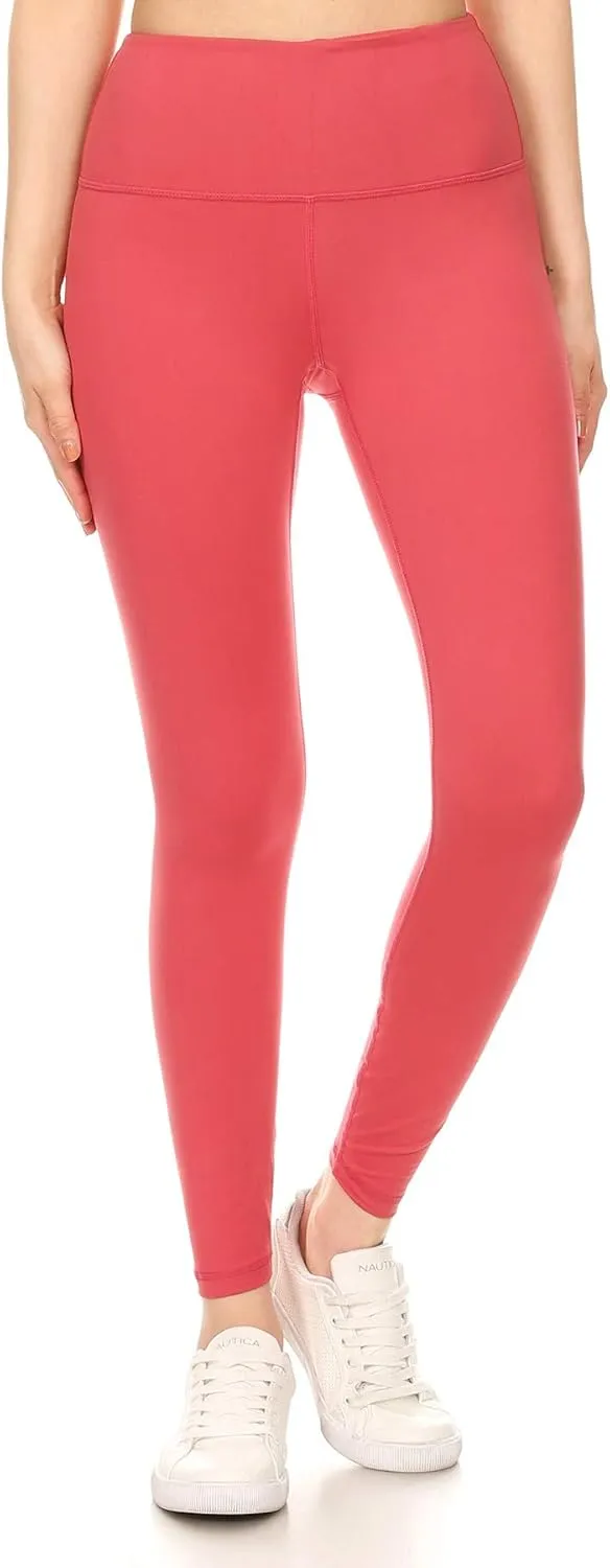 Leggings Depot Women's High Waist Workout Leggings Tummy Control Active Yoga Pants
