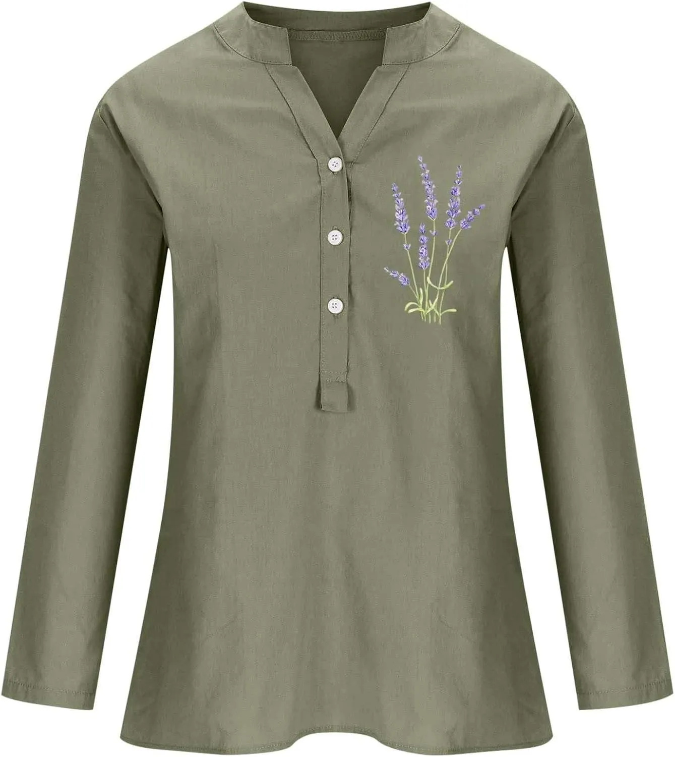 Linen Clothes for Women Linen Clothes for Women Down Blouses Tops Black Button Up Shirt Top Long