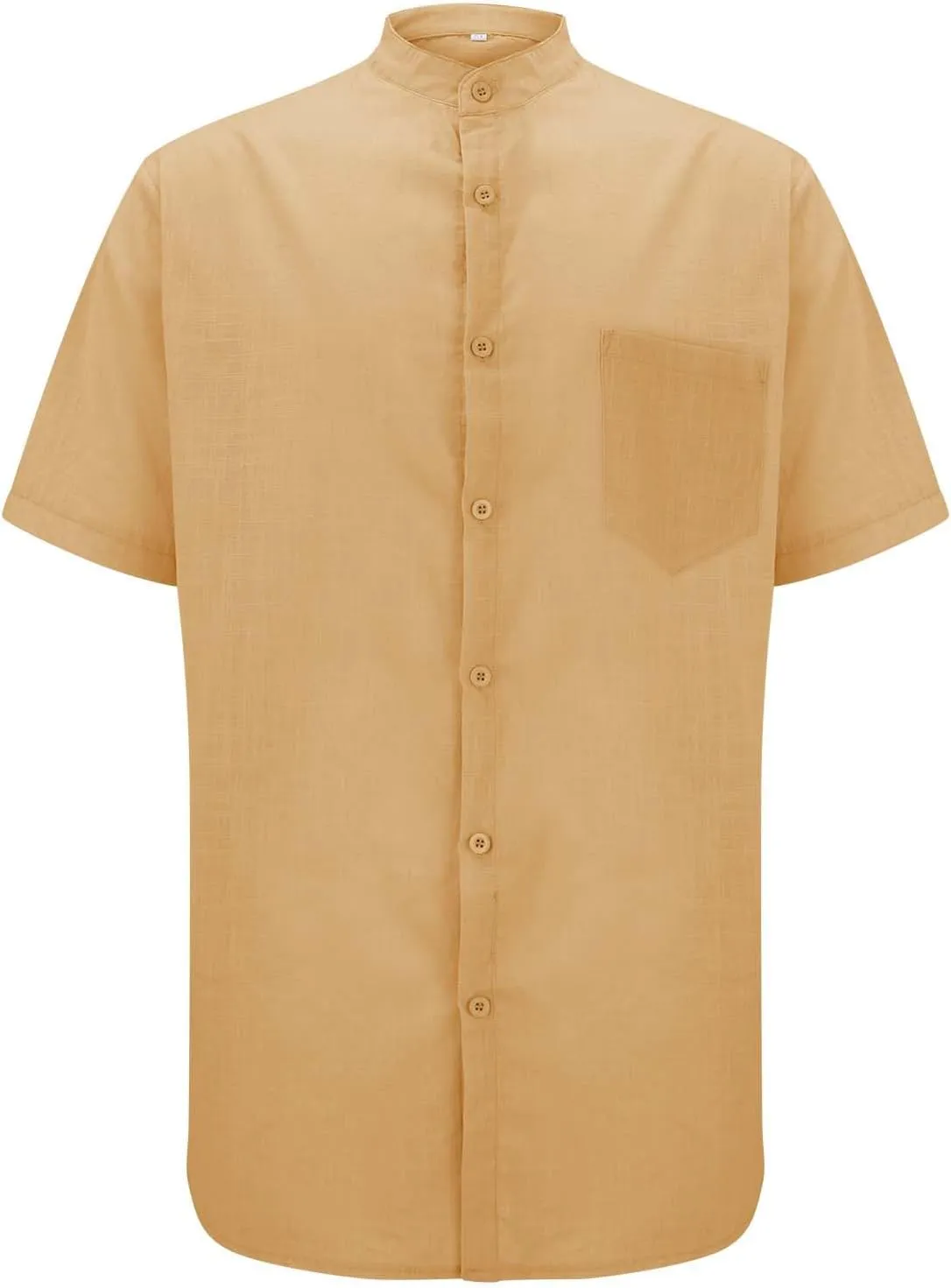 Linen Shirt Men Button Down Short Sleeve Dress Cotton Casual Beach T-Shirts Summer Holiday Cuban Tropical Oversized Shirt