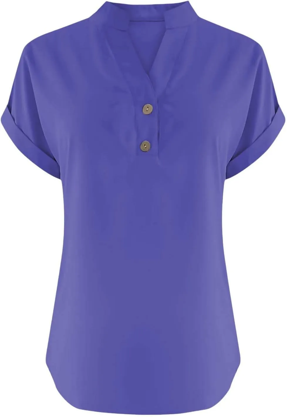 Linen Shirts for Women 2025 Summer Casual V Neck Button Down Short Sleeve Tops Trendy Comfy Business Work Blouses
