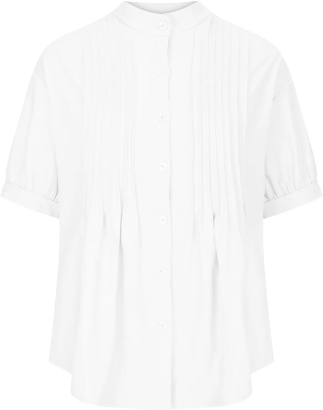 Linen Shirts for Women Casual Half Sleeve High Neck Blouses Casual Cotton Linen Lightweight Summer Boho Tops