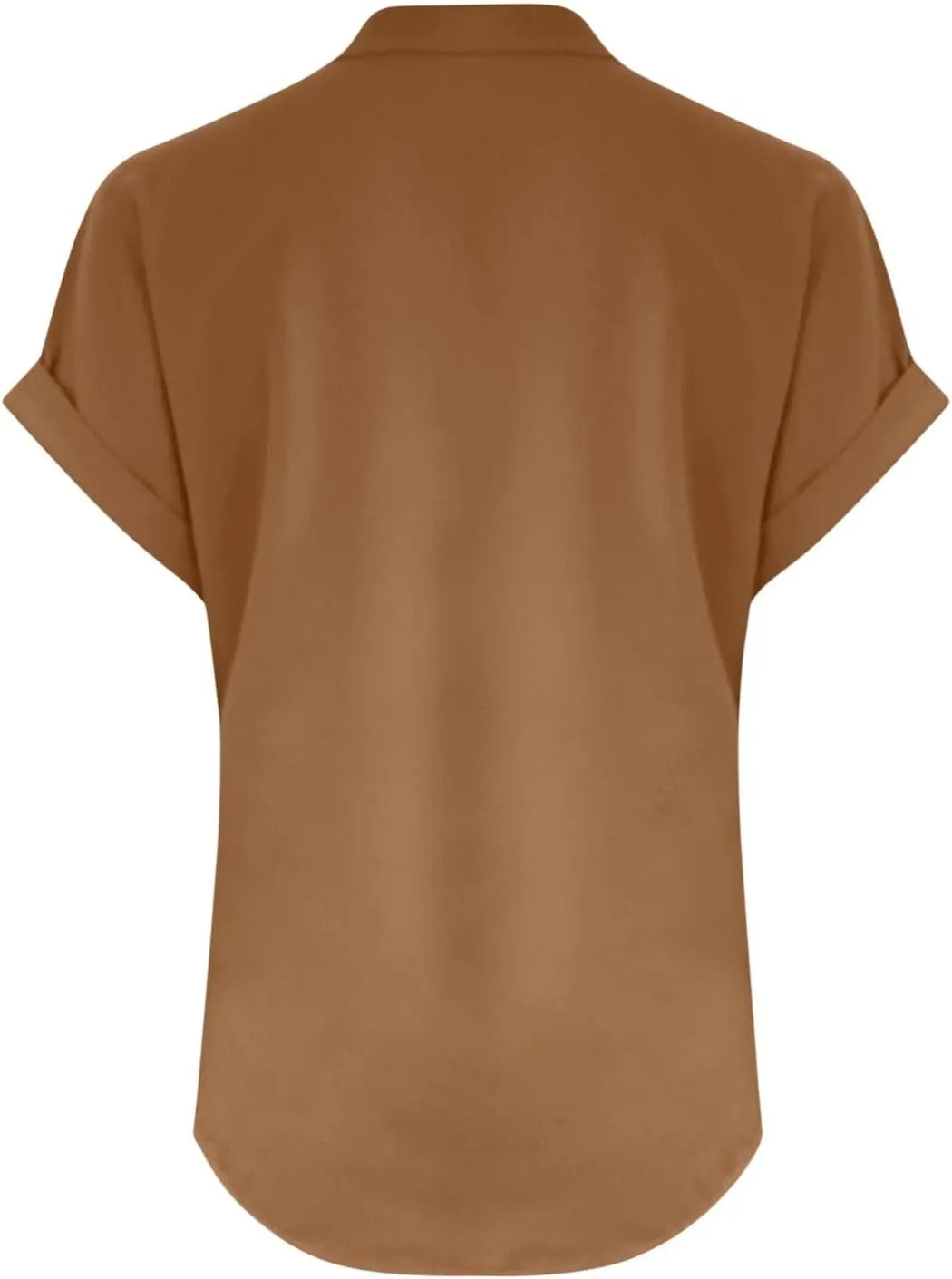 Linen Shirts for Women Cotton Button Up Shirt Short Sleeve Roll Up Loose Fit V-Neck Summer Casual Work Blouse Tops