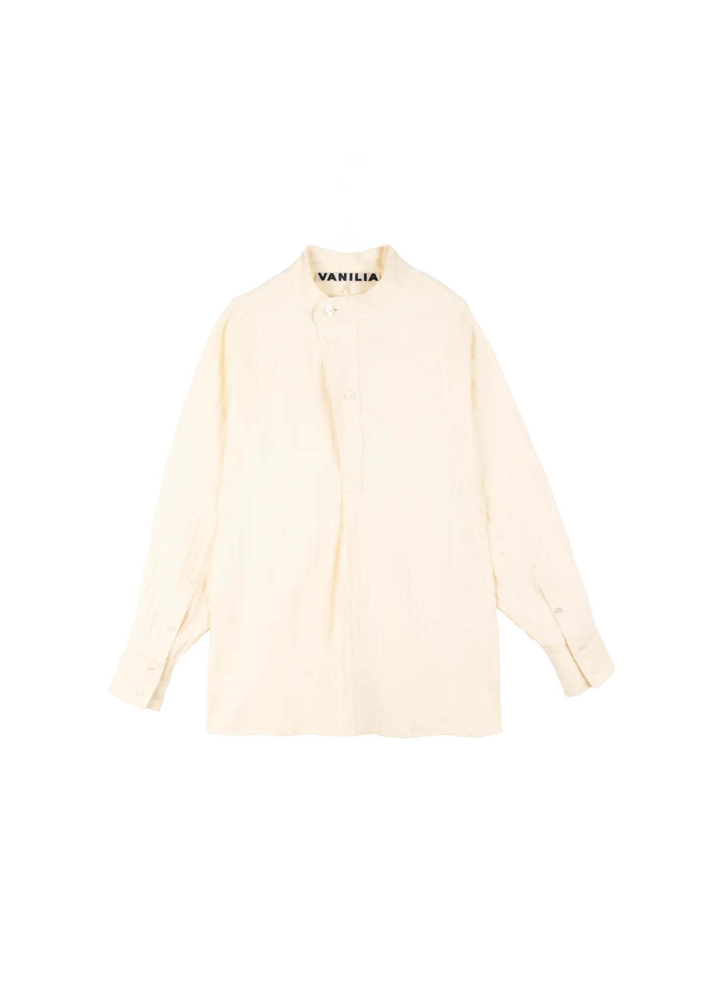 Linnenblend blouse met army detail