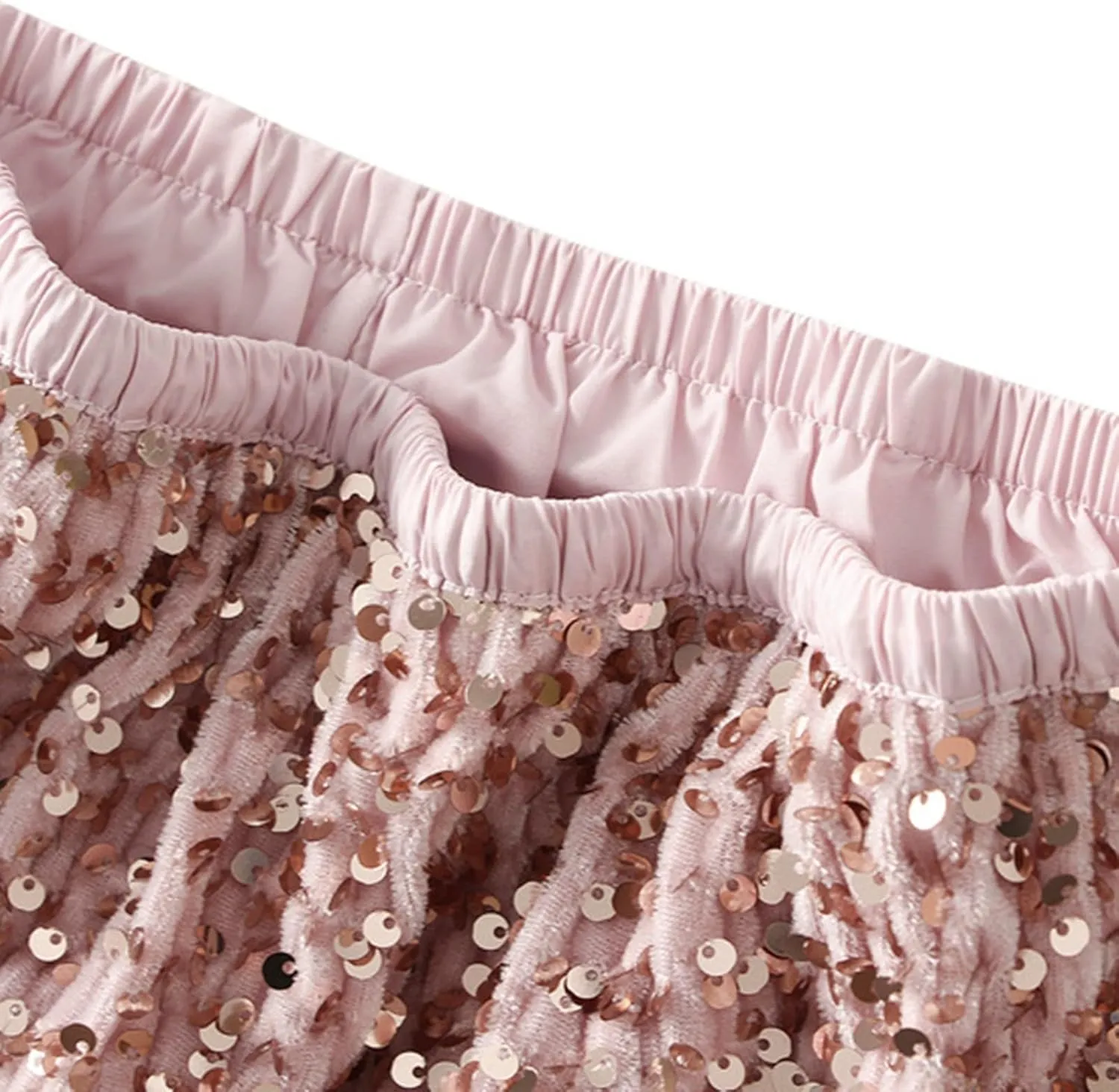 Long Skirts for Women Summer Sequin Printed Long Pleated Ruffle Skirts High Waist Nightgrom Party Skirts