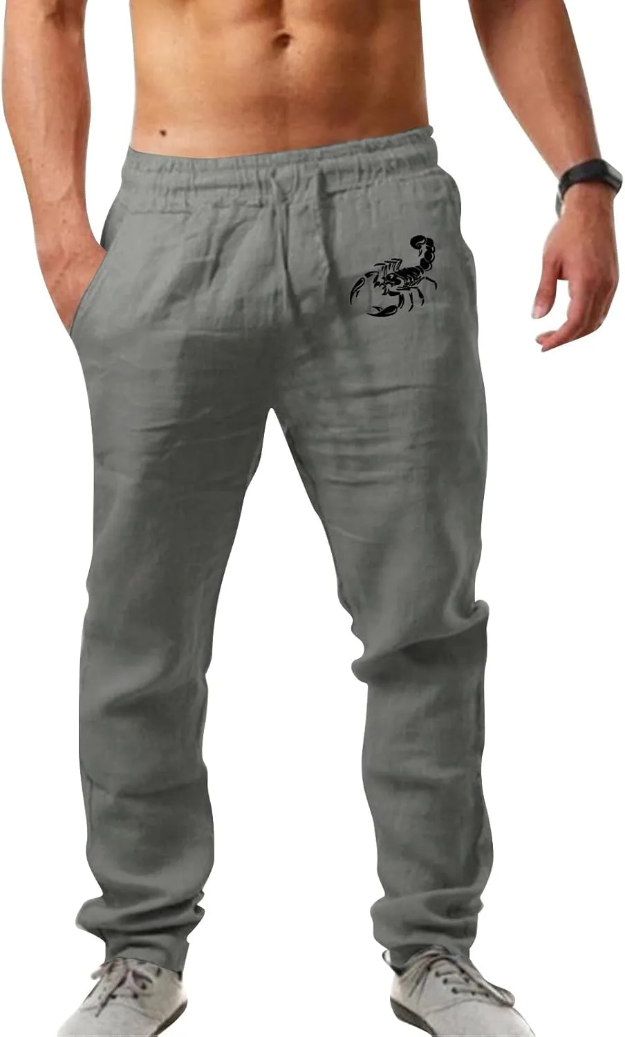 Loose Pants for Men Black Casual Pants for Men Mens Cargo Trousers Cotton Slim Fit Chinos Comfortable Pants for Men