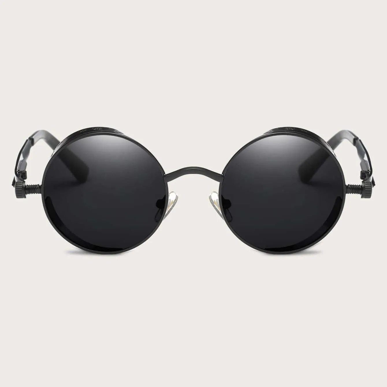 Luxury Steampunk Round Sunglasses for Men and Women
