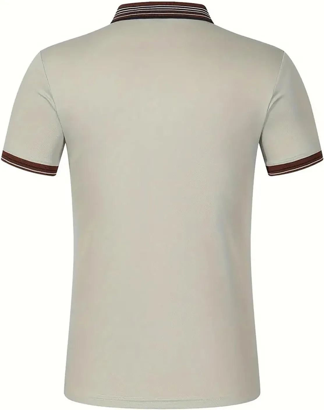 Mens Athletic Short Sleeve Polo Shirts 2025 Casual Golf Shirts Buttons Collared Solid T Shirts with Pocket
