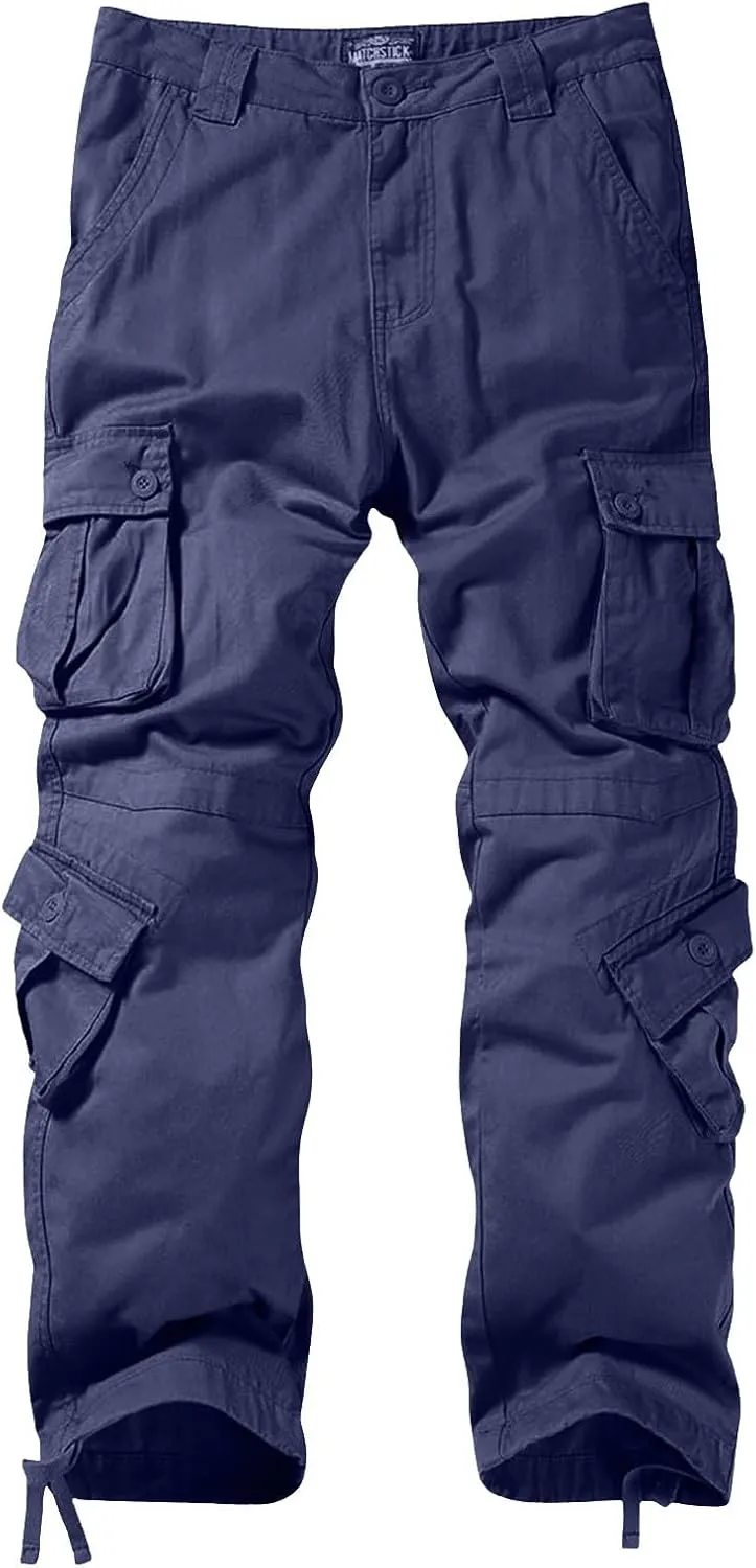 Men's Cargo Pants Jogging Work Trousers Hiking Pants Men Chino Pants Slim Fit Stretch Tight Trousers Casual Elastic