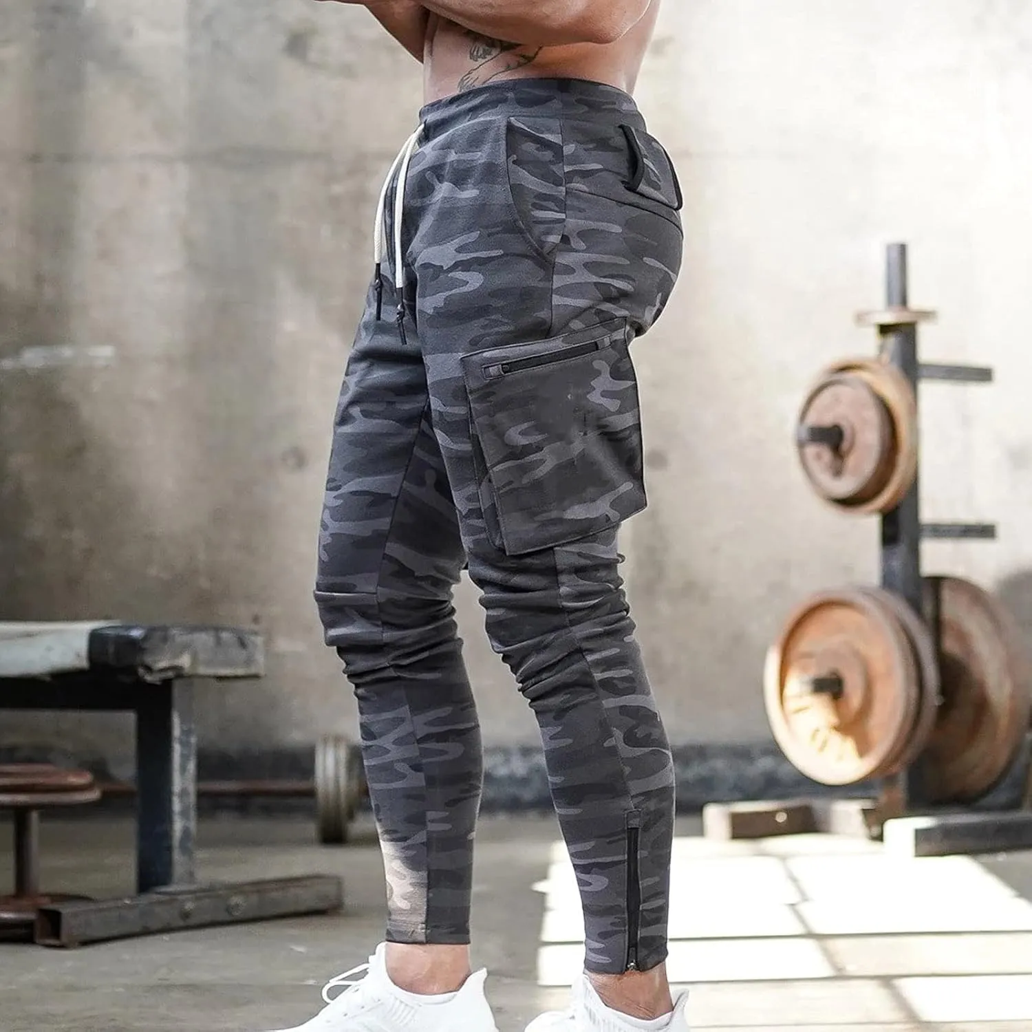 Men's Cargo Pants Sports Jogging Trousers Pockets Belt Mens Cargo Men's Slim Fit Chino Pants Regular Fit Chino Pants
