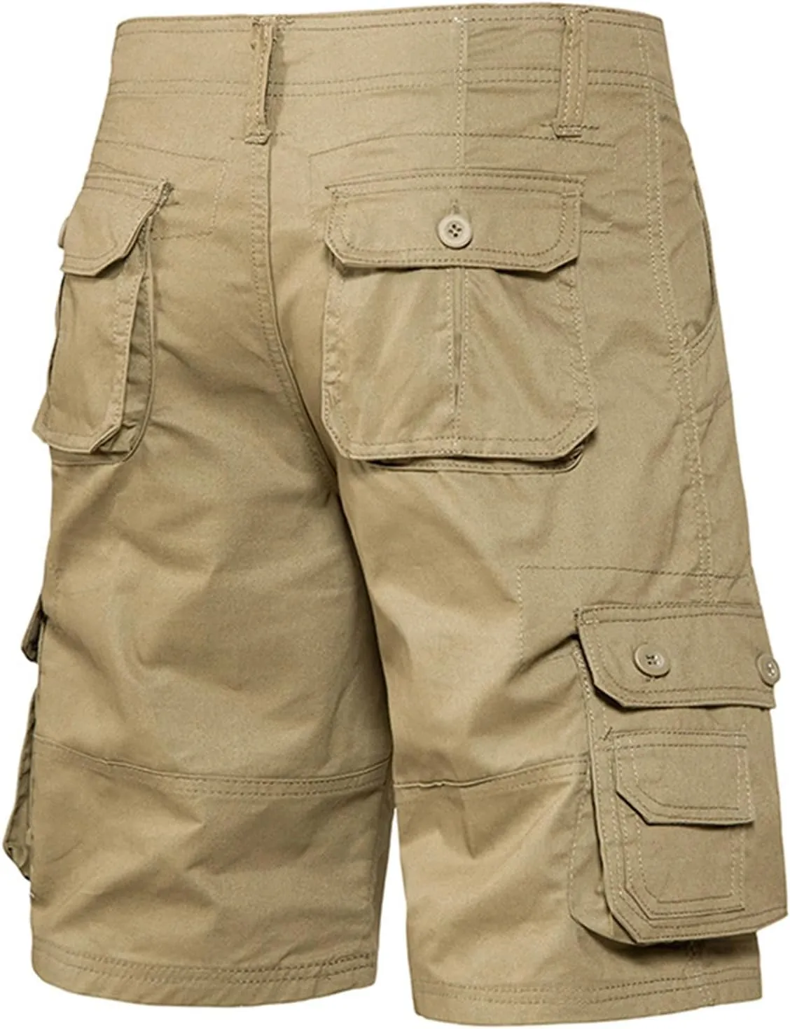 Mens Cargo Shorts Casual Lightweight Summer Outdoor Hiking Expandable Waist Relaxed Fit Work Shorts with Multi Pocket