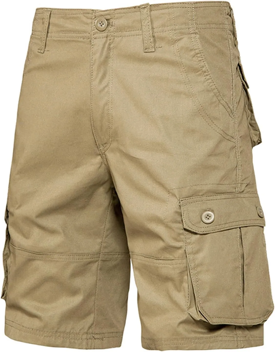 Mens Cargo Shorts Casual Lightweight Summer Outdoor Hiking Expandable Waist Relaxed Fit Work Shorts with Multi Pocket