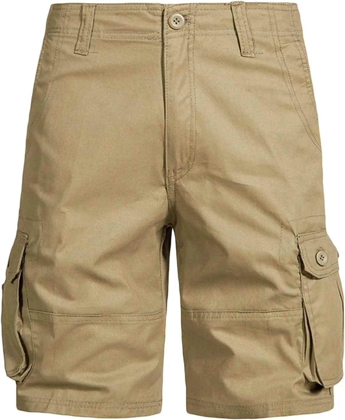 Mens Cargo Shorts Casual Lightweight Summer Outdoor Hiking Expandable Waist Relaxed Fit Work Shorts with Multi Pocket